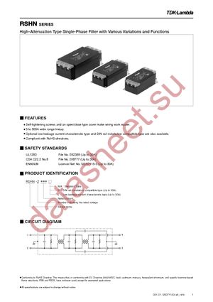 RSHN-2003L datasheet  